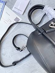 GIVENCHY  Mini Leather Antigona Lock Tote Balck Bag Size 23x27x13 cm - 3