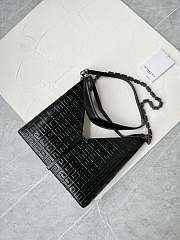 Givenchy Black Logo-embossed Leather Shoulder Bag Size 27x27x6 cm - 5