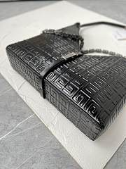Givenchy Black Logo-embossed Leather Shoulder Bag Size 27x27x6 cm - 2