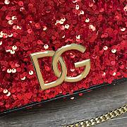 Dolce & Gabbana Kate Schultertasche Mit Pailletten Red Size 25x8x15 cm - 4