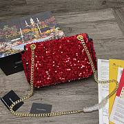 Dolce & Gabbana Kate Schultertasche Mit Pailletten Red Size 25x8x15 cm - 2