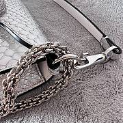 valentino Locò Embroidered Small Shoulder Bag Silver/Crystal Size 20x11x5 cm - 3