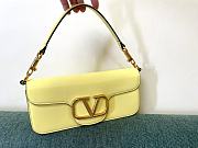 Valentino Small VLogo Crossbody Yellow Bag Size 27x13x6 cm - 1