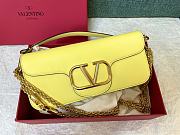 Valentino Small VLogo Crossbody Yellow Bag Size 27x13x6 cm - 5