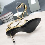 Tom Ford Padlock Chain Yellow patent heels - 6