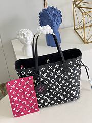 Louis Vuitton MM Neverfull Pink&Black Size 31x28x14 cm - 6
