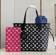Louis Vuitton MM Neverfull Pink&Black Size 31x28x14 cm - 1