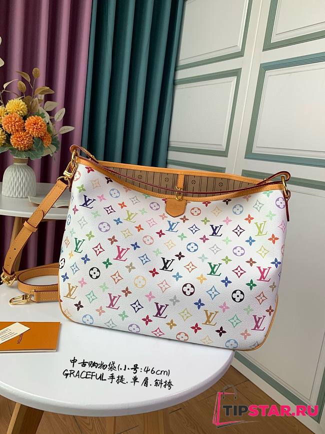 Louis Vuitton Graceful PM Handbag In White M40352 Size 46x30x13 cm - 1