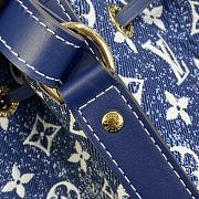 Louis Vuitton Petite Noe Denim Jacquard Bag Size 25 x 28.5 x 20 cm - 2