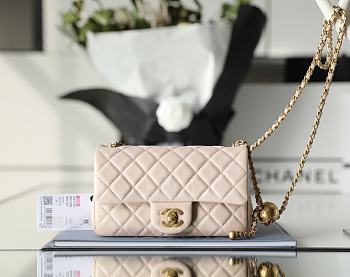 Chanel Mini Flap Bag Cream Size 13×20×7 cm