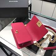 Chanel Boy Bag Caviar Pink Size 20 cm - 3