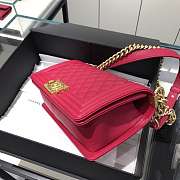 Chanel Boy Bag Caviar Pink Gold Hardware Size 25 cm - 5