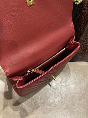 Chanel Coco Cheveron Red Gold Hardware Size 18×29×12 cm - 4