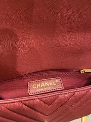 Chanel Coco Cheveron Red Gold Hardware Size 18×29×12 cm - 3