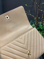 Chanel Coco Cheveron Beige Gold Hardware Size 18×29×12 cm - 6