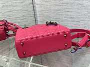 Dior Lady Small Pink Cannage Lambskin Size 20cm - 6