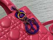 Dior Lady Small Pink Cannage Lambskin Size 20cm - 5