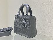 DIOR Small Lady MyABC Dior Bag Grey Size 20x16.5x8 cm - 3