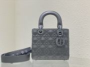DIOR Small Lady MyABC Dior Bag Grey Size 20x16.5x8 cm - 2