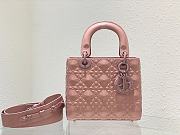 DIOR Small Lady MyABC Dior Bag Rose Size 20x16.5x8 cm - 1