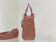 DIOR Small Lady MyABC Dior Bag Rose Size 20x16.5x8 cm - 6
