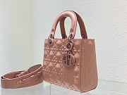 DIOR Small Lady MyABC Dior Bag Rose Size 20x16.5x8 cm - 5