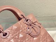 DIOR Small Lady MyABC Dior Bag Rose Size 20x16.5x8 cm - 4