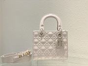 DIOR Small Lady MyABC Dior Bag White Size 20x16.5x8 cm - 1