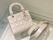 DIOR Small Lady MyABC Dior Bag White Size 20x16.5x8 cm - 6
