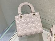 DIOR Small Lady MyABC Dior Bag White Size 20x16.5x8 cm - 5