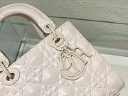 DIOR Small Lady MyABC Dior Bag White Size 20x16.5x8 cm - 3