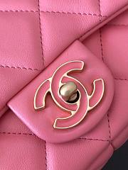 Chanel Mini Square Flap Bag Pink Size 18x12x5 cm - 6