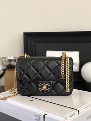 Chanel Mini Square Flap Bag Back Size 18x12x5 cm - 1