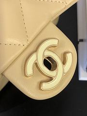 Chanel Mini Square Flap Bag Beige Size 18x12x5 cm - 2