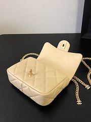 Chanel Mini Square Flap Bag Beige Size 18x12x5 cm - 3