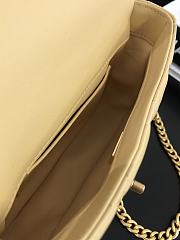 Chanel Mini Square Flap Bag Beige Size 18x12x5 cm - 6
