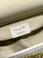 Dior Medium Lady Dior Bag Latte Leather with gold-finish metallic thread Size 24x20x11 cm - 3