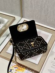 Dior Caro Small Bag Black Lucky Star Cannage Lambskin 20x12x7 cm - 6