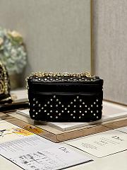 Dior Caro Small Bag Black Lucky Star Cannage Lambskin 20x12x7 cm - 4