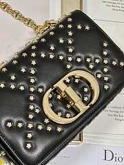 Dior Caro Small Bag Black Lucky Star Cannage Lambskin 20x12x7 cm - 3