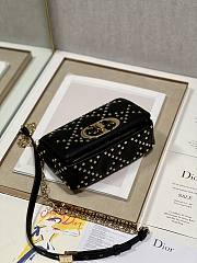 Dior Caro Small Bag Black Lucky Star Cannage Lambskin 20x12x7 cm - 2