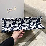  Dior Large Book Tote Blue and White Dior Etoile Embroidery - 42x35x18 cm - 4