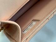  CHANEL Classic Rose Lambskin Pearl Crush Card Holder Belt Bag Size 9.5x12.5x3.5 cm - 3