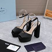 Prada Black High-heeled satin sandals  - 1