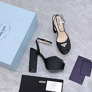 Prada Black High-heeled satin sandals  - 6