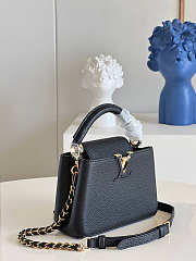 Louis Vuitton Capucines Mini Black Size 21x14x8 cm - 6