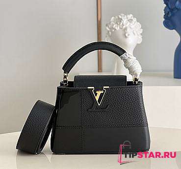 Louis Vuitton Capucines Mini Black Bag Size 21 x 14 x 8 cm - 1