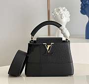 Louis Vuitton Capucines Mini Black Bag Size 21 x 14 x 8 cm - 1