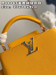 Louis Vuitton Capucines BB Yellow Size 27x18x9 cm - 2
