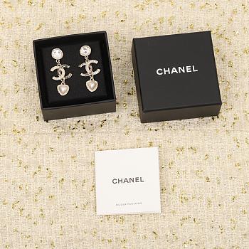 CHANEL Crystal Earrings 000